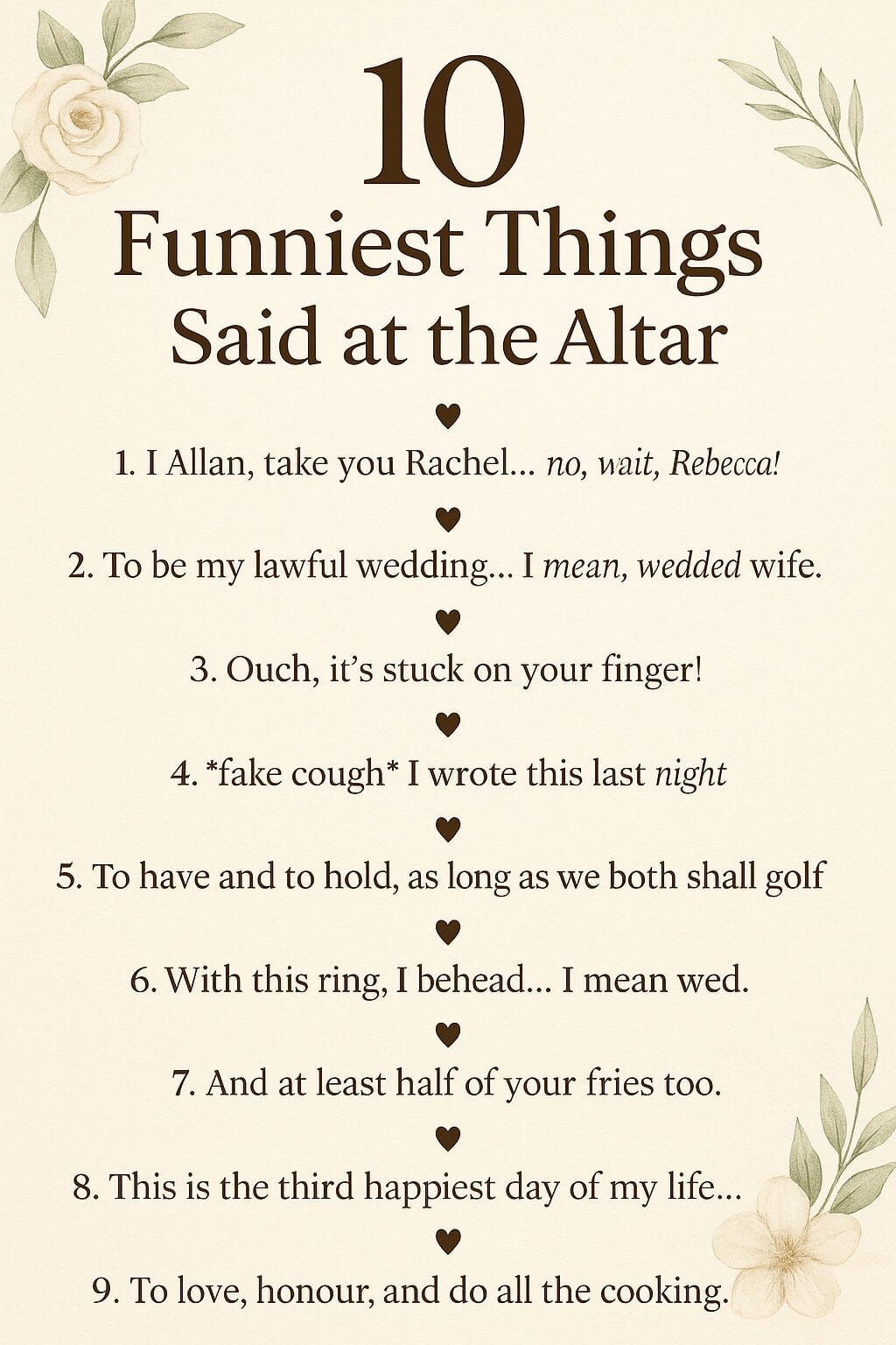 10 Funny Wedding Moments | Electric Wedding Car Co